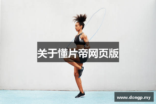 关于懂片帝网页版